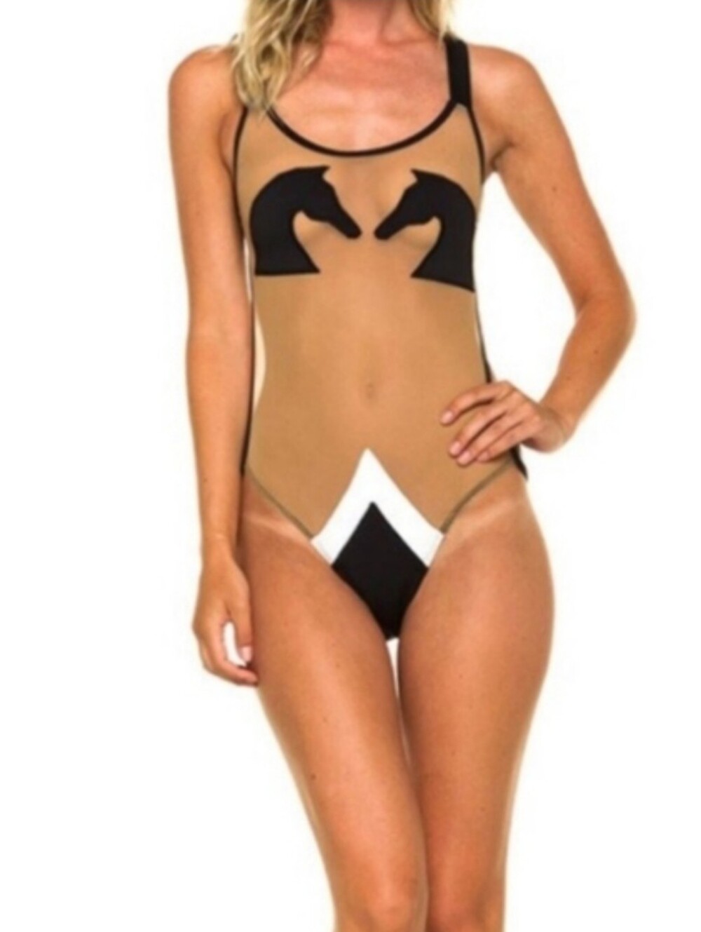 Pacific AND Driftwood Le CHEVALIER Swimsuit FESTIVAL WEAR New RaRe